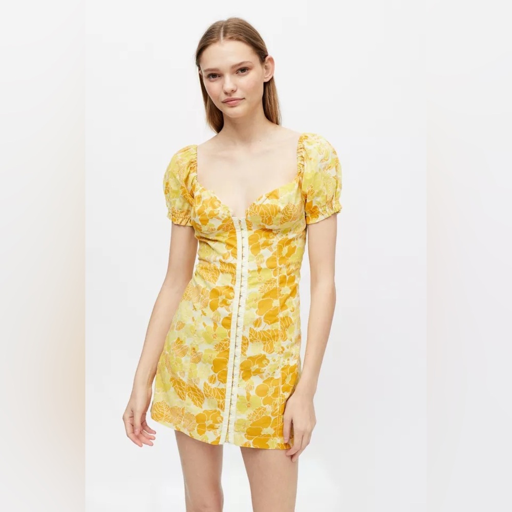 Urban Outfitters Britney Hook and Eye Mini Dress NWT XS